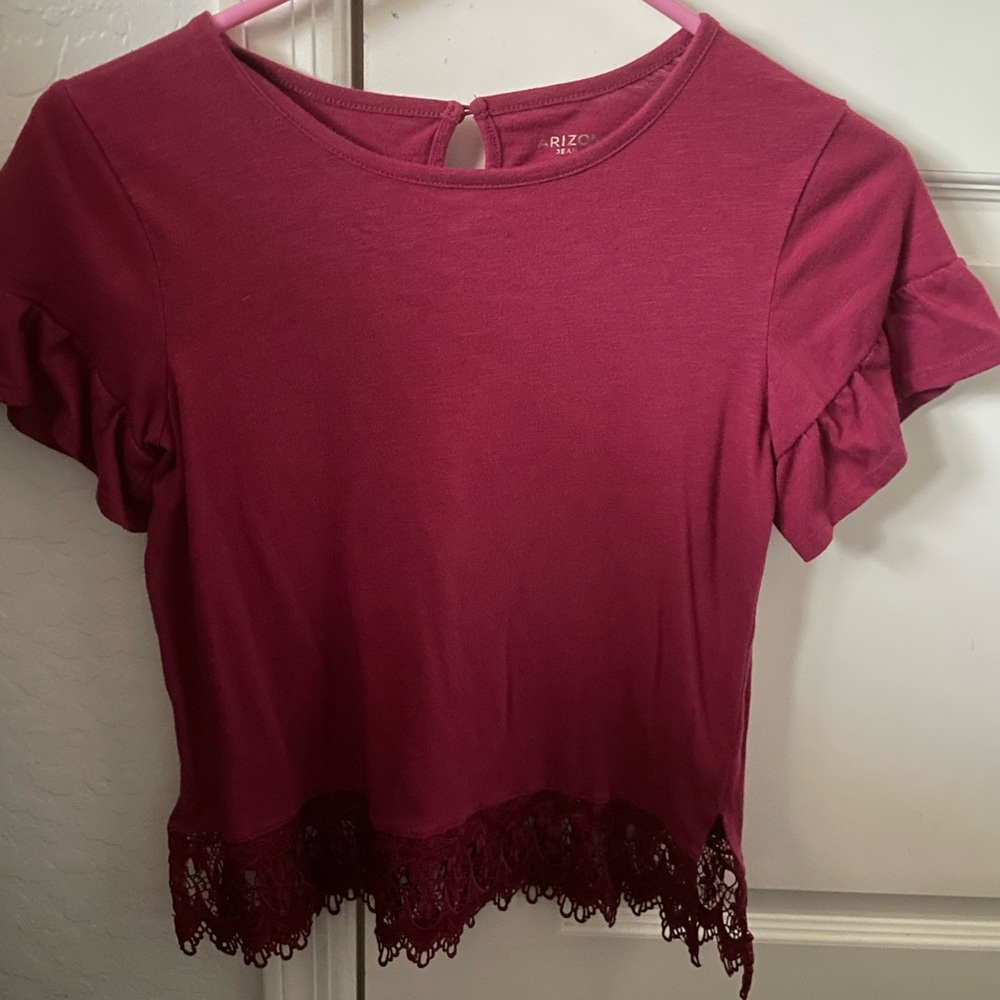 Red casual shirt for girls